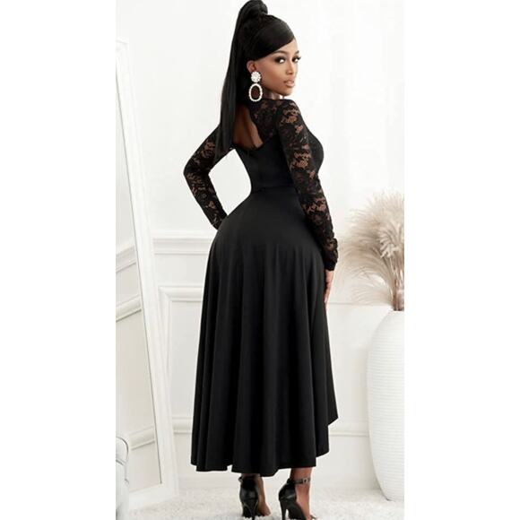 High Low Cocktail Party Dress- Size Large - Picture 3 of 7